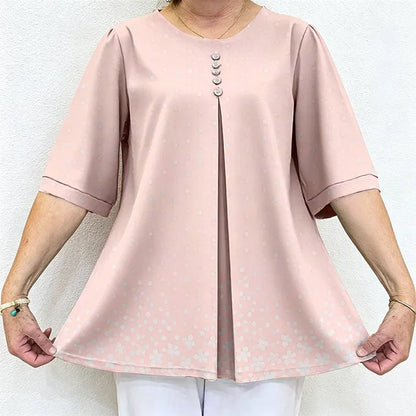👚【50% OFF】Tricou lejer din bumbac imprimat pentru vară