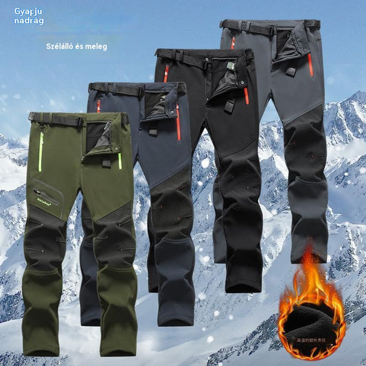 [S-5XL]  2025-ös új férfi vízálló és meleg casual nadrágok őszre és télre
