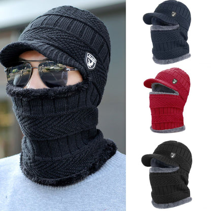 🔥 Egyrészes, vastag gyapjúsapka, szélálló, kültéri használatra-4164161