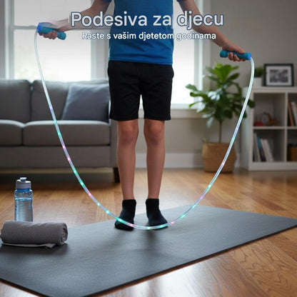 🏃【Kupite 1, dobijte 1 gratis】🌈 LED svjetleće uže za preskakanje za djecu - 4205402