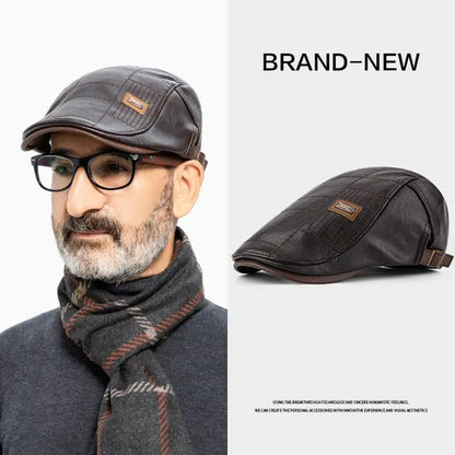 🧢🔥 Boina de cuero genuino con estilo vintage – Calidad premium y diseño atemporal ✨