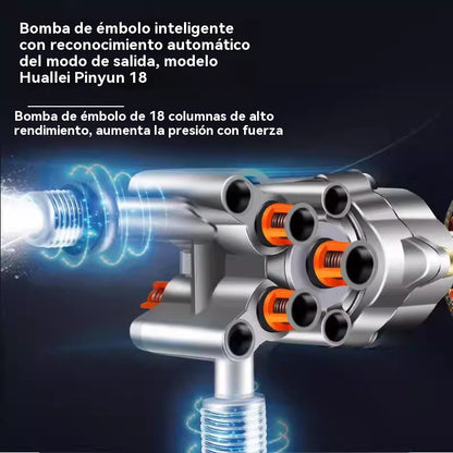 🔥Set de 9 piezas🔥🚗Pistola de agua portátil multifuncional de alta presión💦