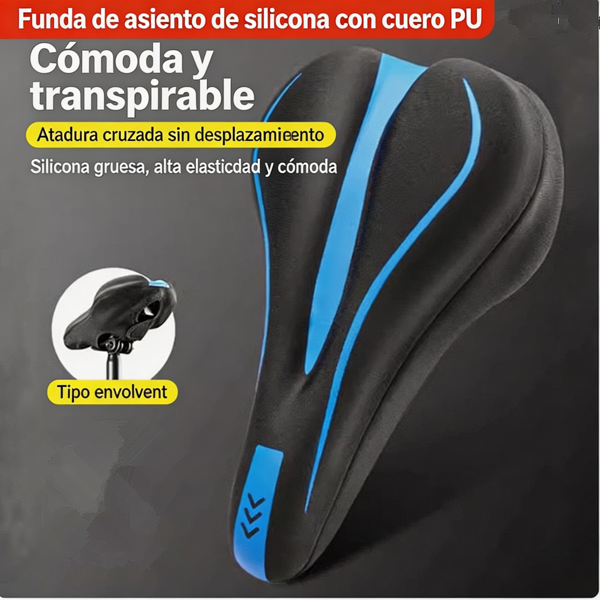 🔥 ¡Último día, 50% de descuento! Fundas de silicona para asientos de bicicleta: máxima comodidad y protección integral.