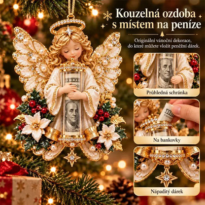 🎁5-delni komplet za 27 €✨ Božični okrasek za shranjevanje denarja v obliki angela