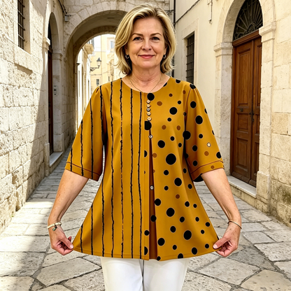 👚【50% OFF】Tricou lejer din bumbac imprimat pentru vară