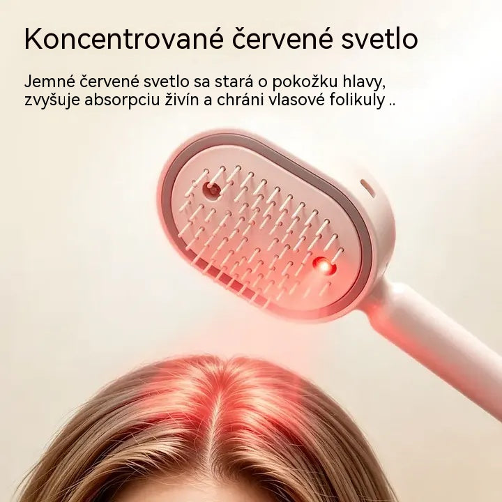⚡💨 【Sleva 50 %】Elektrický fén s masážním hřebenem a vzduchovým polštářem
