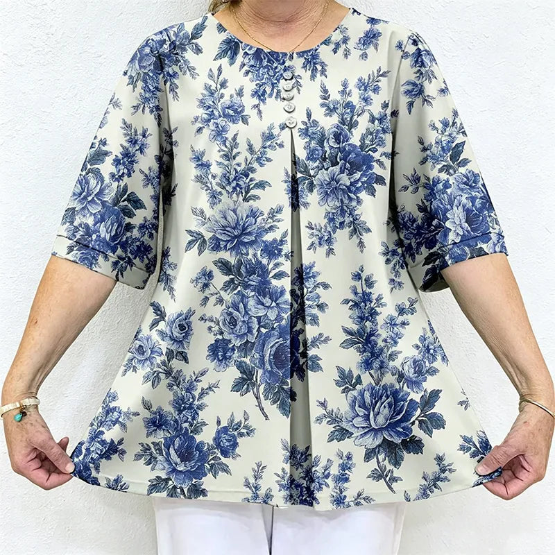 👚【50% OFF】Tricou lejer din bumbac imprimat pentru vară