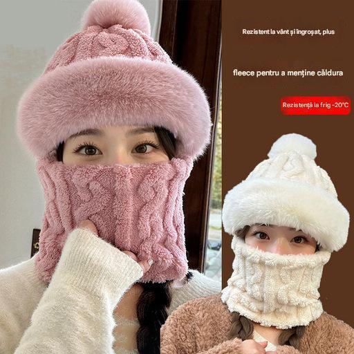 🔥【50% sleva】【Časově omezená sleva】🔥🐏2024 nová zesílená plyšová hřejivá čepice a šála odolná proti větru a chladu