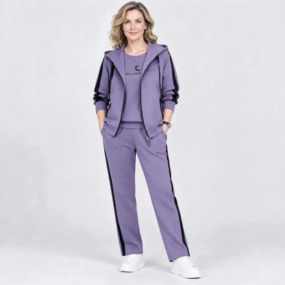 ✨【M-4XL】Női 3 részes szett 2026 – Kapucnis felső, őszi/téli, laza fazonú, sportos, nagy méretű, kifejezetten anyukáknak tervezve🥰