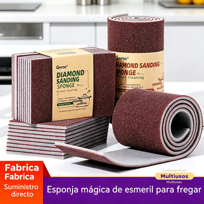 🎖️💯【Paquete de 20】Esponja de esmeril de doble cara, potente y multifuncional para la limpieza