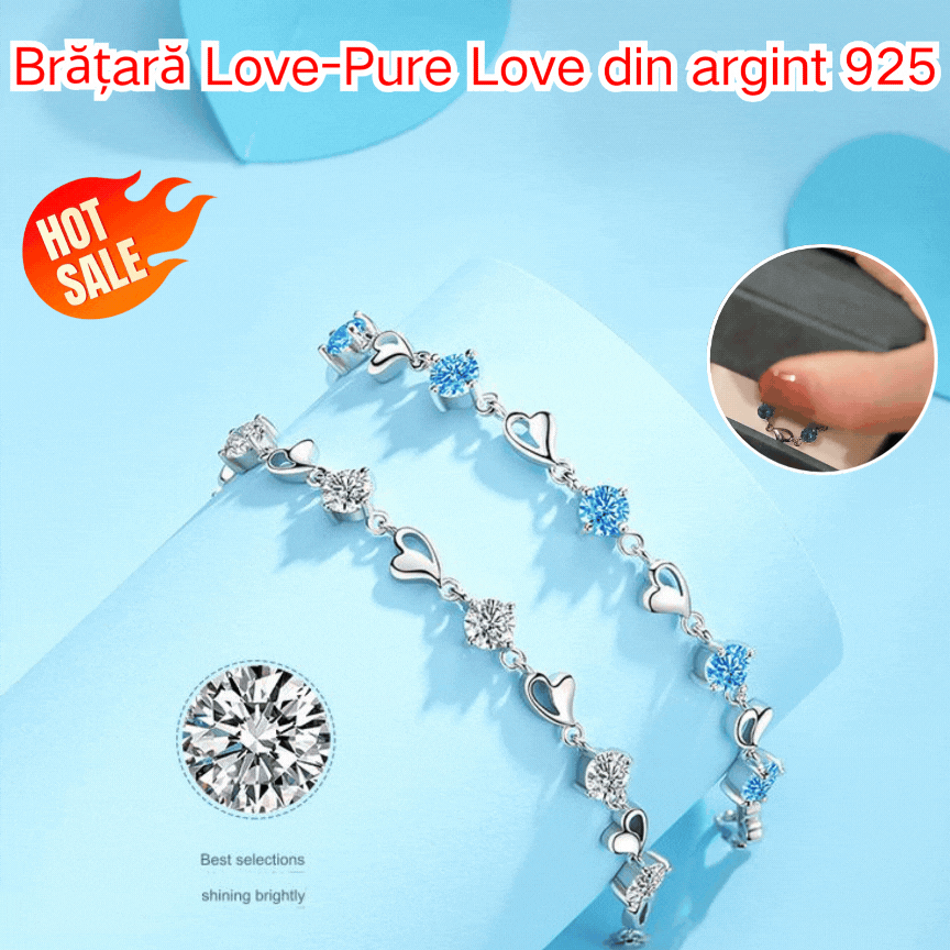 🥰🎁Brățară Love-Pure Love din argint 925