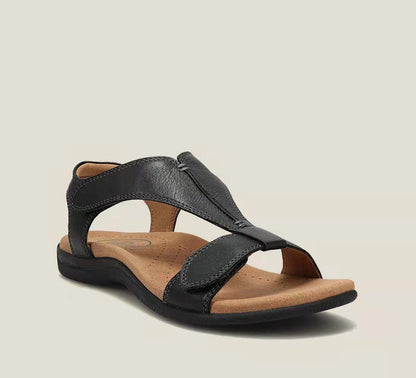 Sandalias de plataforma para mujer confeccionadas en suave piel de vacuno.