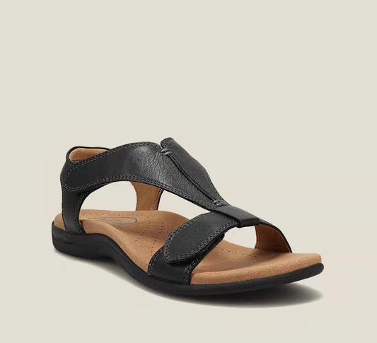 Sandalias de plataforma para mujer confeccionadas en suave piel de vacuno.