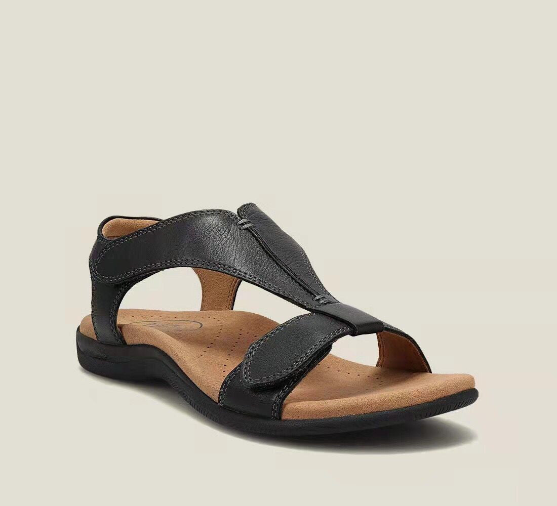 Sandalias de plataforma para mujer confeccionadas en suave piel de vacuno.