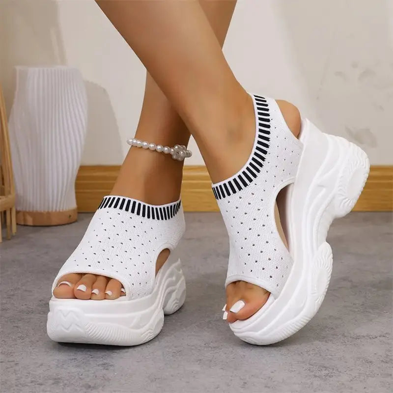 ✨【Novedades con un 50% de descuento por tiempo limitado】👟Sandalias deportivas supersuaves de suela gruesa: corrigen la postura, facilitan la marcha y protegen tus pies. ✅Pago contra entrega disponible