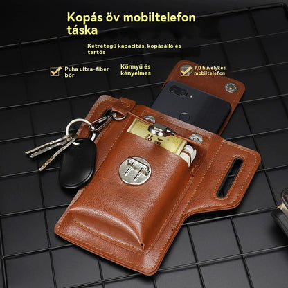 👜Vegyél egyet, a másodikat ingyen kapod! Bőrszoknya sokfunkciójú férfiaknak - 4186482