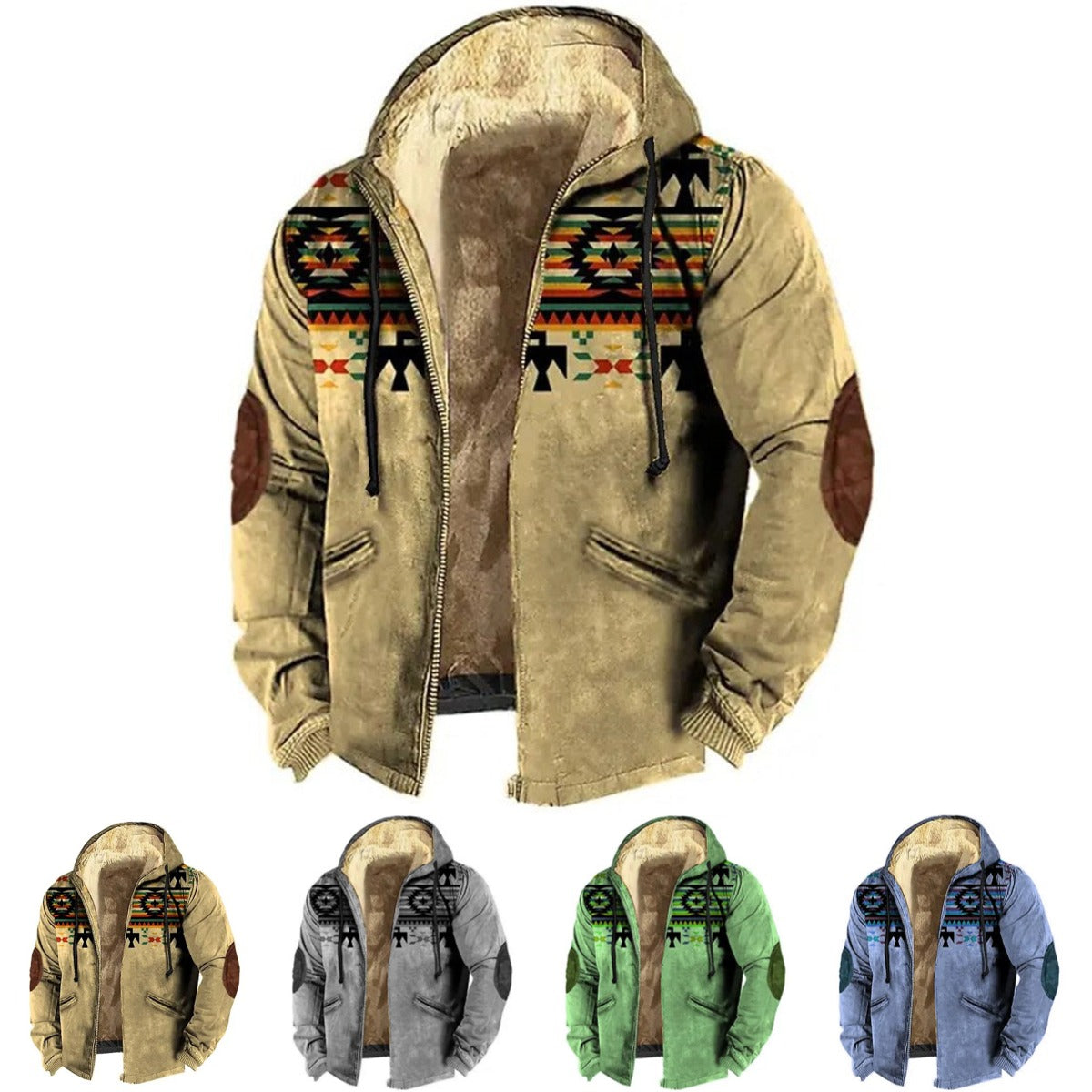 🔥💥【M-5XL】Pánská Mikina s Kapucí 2025 – Podzimní a Zimní Móda, Zpevnění, Teplá a Pohodlná do Chladu