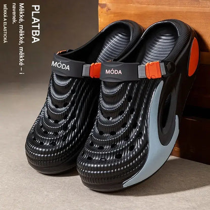 👟 Sleva 55 % 🌬️ Univerzální pánské sandály s tlustou podrážkou z materiálu EVA: protiskluzové, superlehké a prodyšné, ideální na pláž, ke sportu i na každodenní nošení 🏃‍♂️