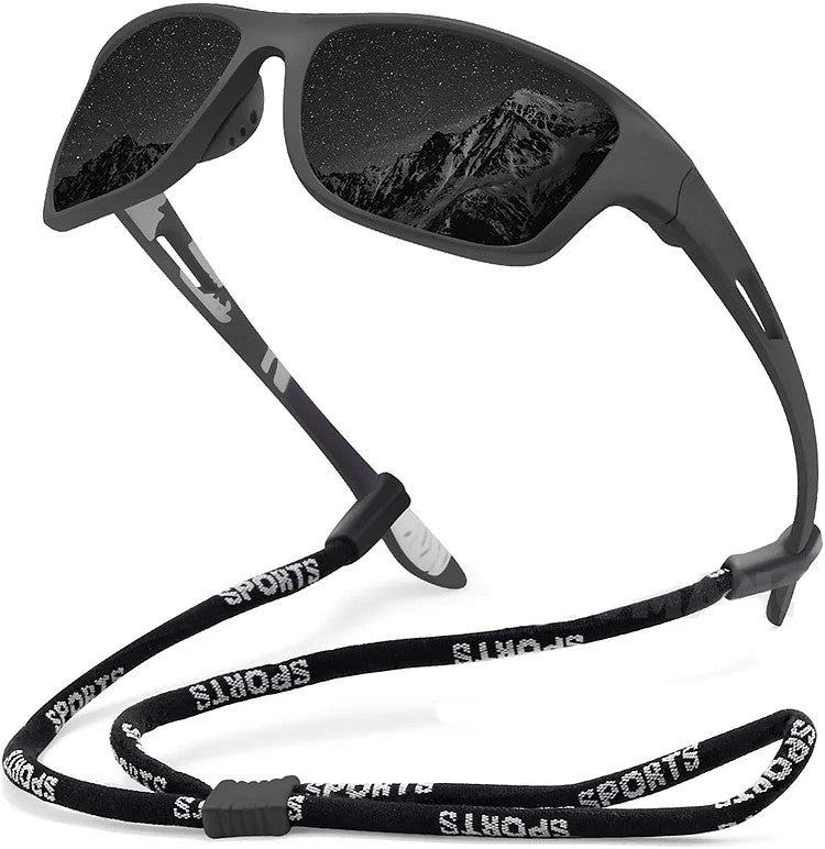 🚵‍♂️😎 【50% zniżki 🔥】🕶⚡ Męskie sportowe okulary przeciwsłoneczne, polaryzacyjne, z prawdziwą lustrzaną soczewką, nowoczesne i odporne na kurz, idealne do jazdy na rowerze na świeżym powietrzu