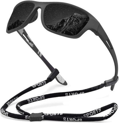 🚵‍♂️😎 【50% zniżki 🔥】🕶⚡ Męskie sportowe okulary przeciwsłoneczne, polaryzacyjne, z prawdziwą lustrzaną soczewką, nowoczesne i odporne na kurz, idealne do jazdy na rowerze na świeżym powietrzu