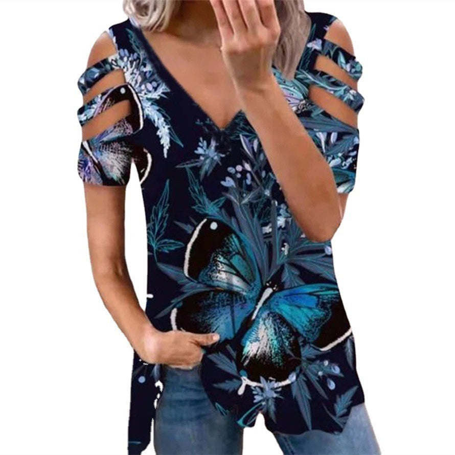 🔥👚【S-3XL】2026 nová letní dámská módní trička s potiskem jsou pohodlná a prodyšná