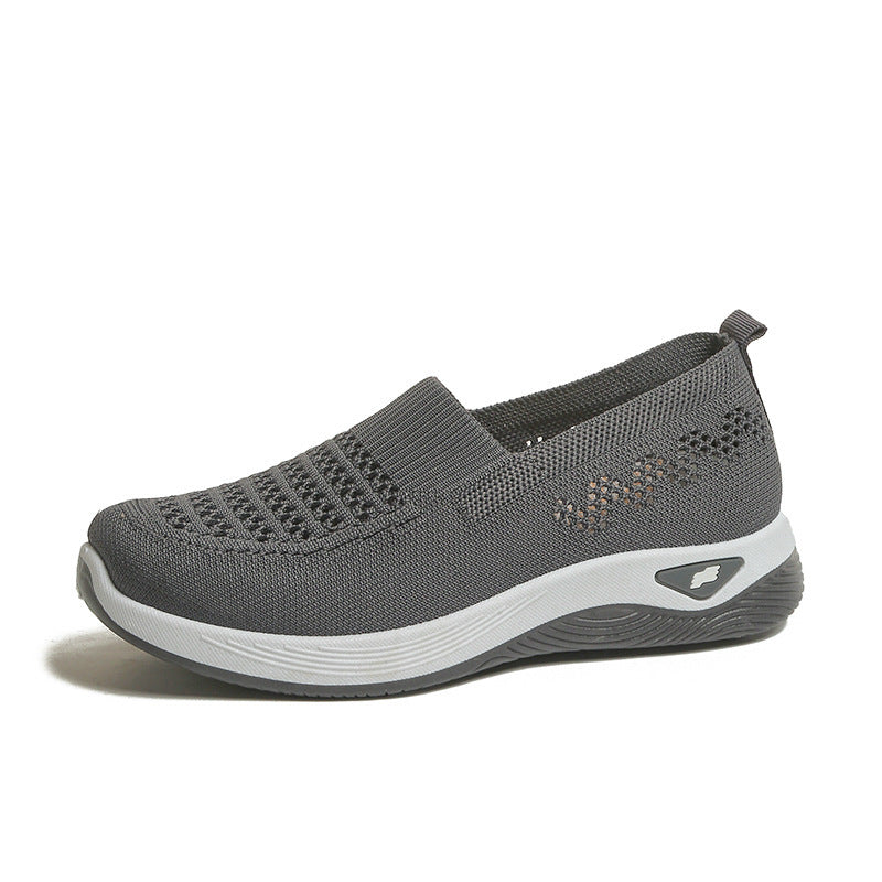 💖Oferta por tiempo limitado🔥【35-43】🥿Zapatos nuevos de mujer tejidos, transpirables, casuales, antideslizantes para mamás, planos y flexibles._4248038