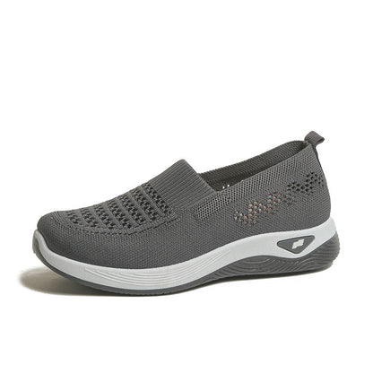 💖Oferta por tiempo limitado🔥【35-43】🥿Zapatos nuevos de mujer tejidos, transpirables, casuales, antideslizantes para mamás, planos y flexibles._4248038