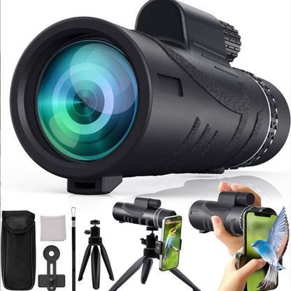 🔥🔭Telescopio monocular portátil de alta definición y alta potencia para exteriores de 40x60