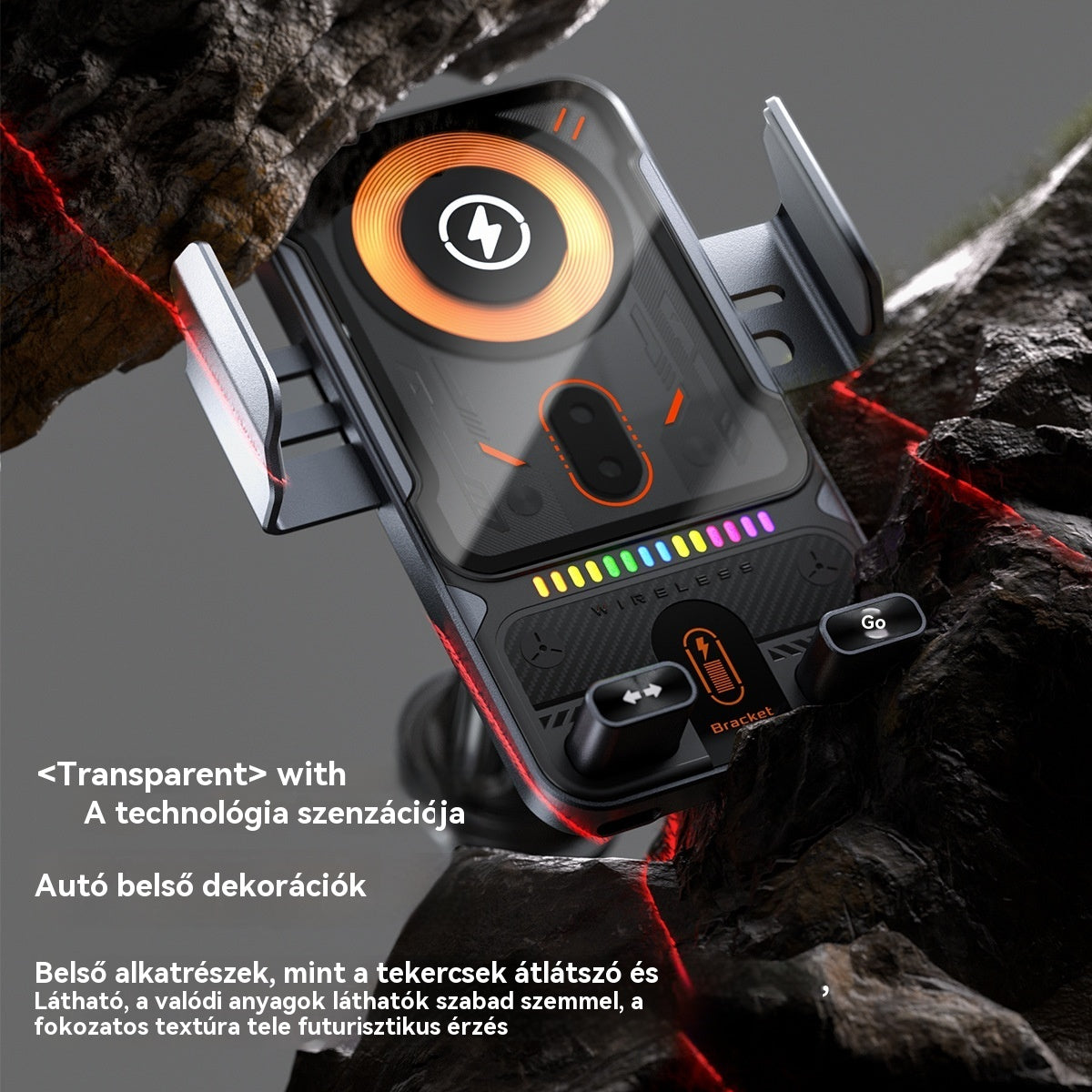 Új autós tartó gyors vezeték nélküli töltéshez (2026) - 4224999