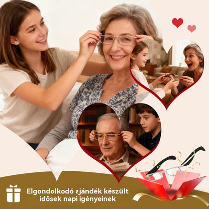 🔥【Vegyél egyet, kapsz egyet ingyen】Összecsukható olvasószemüveg kék fényszűrővel és tokkal - 4213408