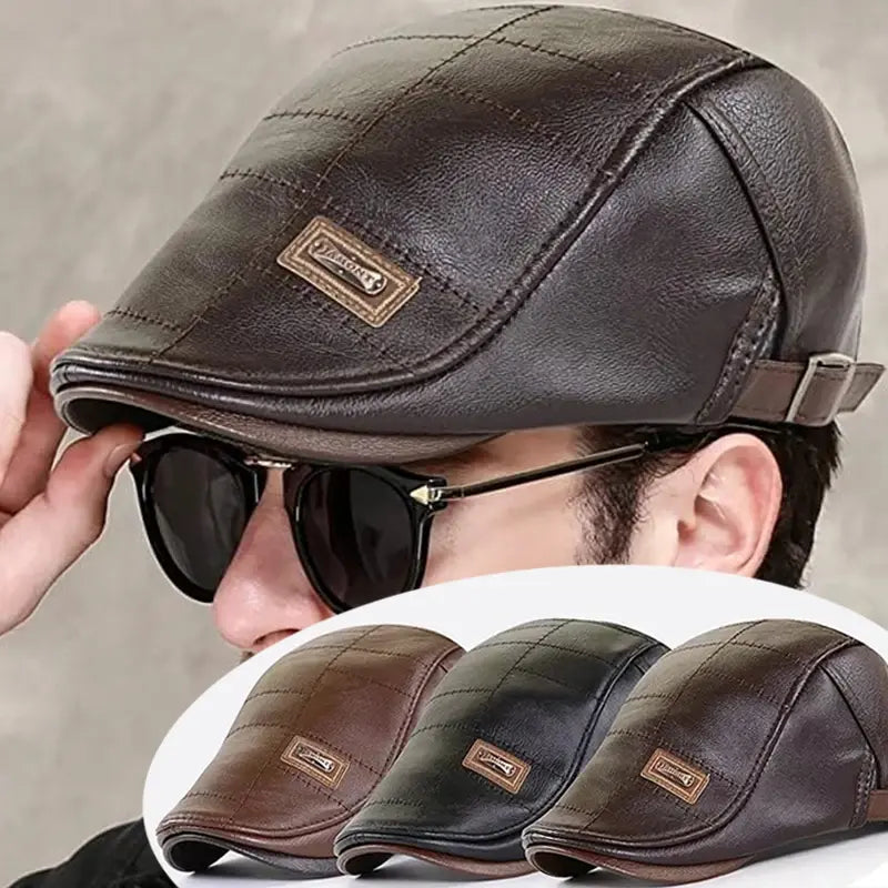 🧢🔥 Boina de cuero genuino con estilo vintage – Calidad premium y diseño atemporal ✨