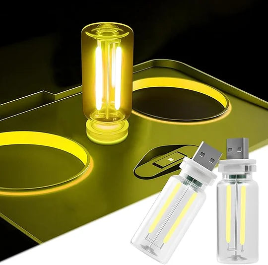 【50% KEDVEZMÉNY!】【Vegyél 1-et, a 2-őt pedig ingyen kapod!】USB-s autós éjszakai lámpa-4181692