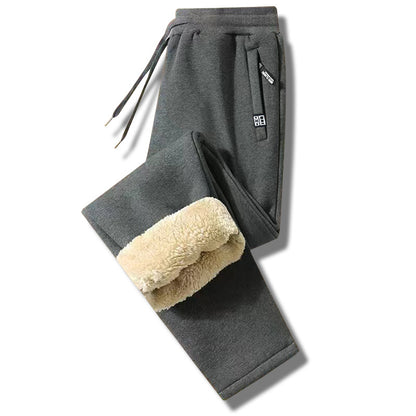 👖🔥【M-5XL】2024 Zimní pánské zimní jehněčí vlna zahuštěná ležérní teplé tepláky✅【40-100kg】