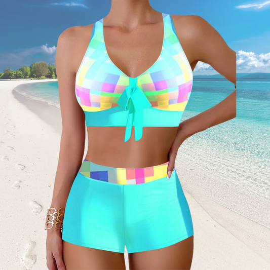 🎁👙🌴 Nový styl plavek s rozděleným potiskem-3703351
