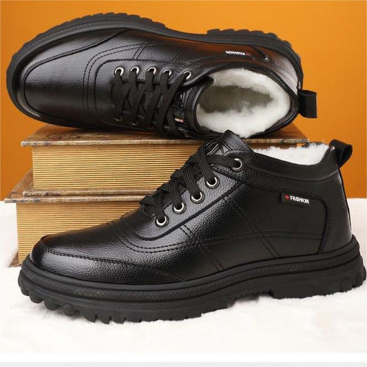 🔥【39-44】Zapatos de hombre para invierno con suela gruesa y forro cálido, de alta calidad y muy cómodos.