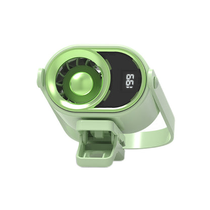 🌀 Ventilador manos libres con pantalla LED, clip integrado y 199 niveles de ajuste-4300754