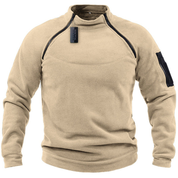【S-4XL】Φθινοπωρινά και χειμερινά ανδρικά ζεστά μακρυμάνικα μπλουζάκια εξωτερικού χώρου
