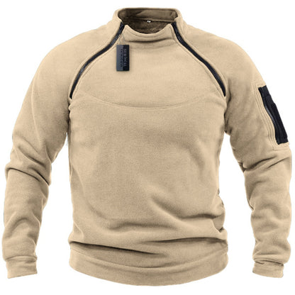 【S-4XL】Φθινοπωρινά και χειμερινά ανδρικά ζεστά μακρυμάνικα μπλουζάκια εξωτερικού χώρου