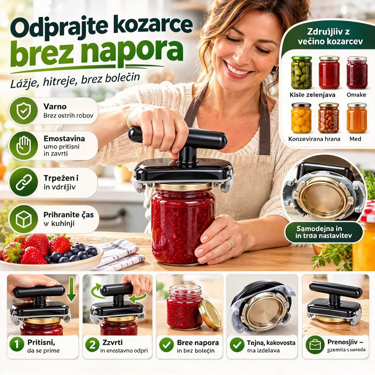Kupi enega, drugega dobiš brezplačno, Varčno odpiranje pločevink. Koristen pripomoček za družinsko kuhinjo