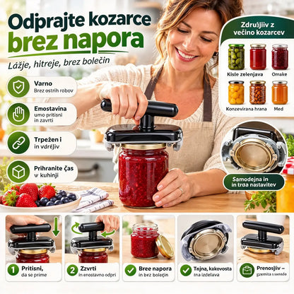Kupi enega, drugega dobiš brezplačno, Varčno odpiranje pločevink. Koristen pripomoček za družinsko kuhinjo