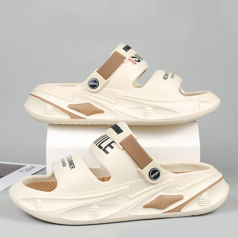 【36-45】Nuevas sandalias antideslizantes de suela gruesa, a la moda, modelo 2026
