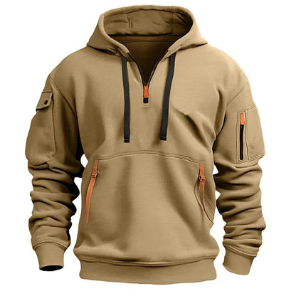 👕[Vremenski ograničena ponuda 47% popusta] Novo za jesen/zimu [S-5XL] Muška majica/kapuljača s patentnim zatvaračem i više džepova - Besplatna dostava