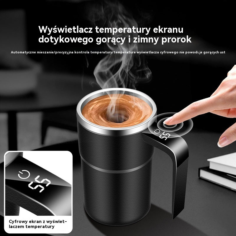 ☕🔋Zestaw kubków do kawy z możliwością ponownego napełnienia i automatycznym mieszadłem magnetycznym⚡- 4202146