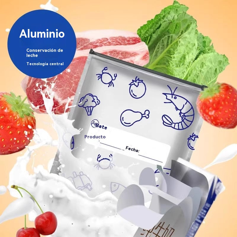 🍽️🏠【30 bolsas】Un total de 30 bolsas de papel de aluminio antibacterianas, súper fáciles de usar, para conservar la frescura.