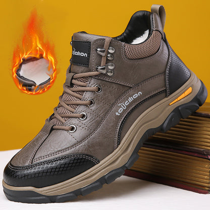 🔥 Buty zimowe męskie z wełną naturalną | Grube i ciepłe | Antypoślizgowe | 4183784