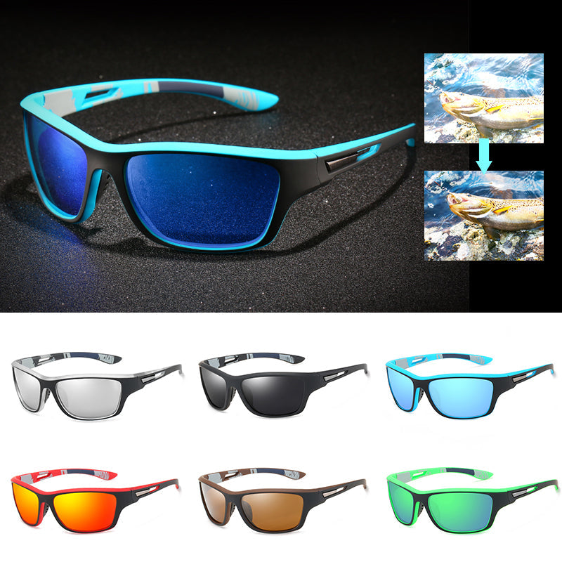 🚵‍♂️😎 【50% zniżki 🔥】🕶⚡ Męskie sportowe okulary przeciwsłoneczne, polaryzacyjne, z prawdziwą lustrzaną soczewką, nowoczesne i odporne na kurz, idealne do jazdy na rowerze na świeżym powietrzu