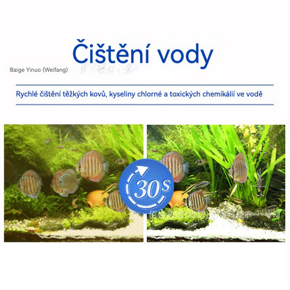 💦🐟Polymerové čisticí tablety｜Rychle odstraňují chlór a stabilizují vodu｜Výmena vody bez odstátí pro akvárium