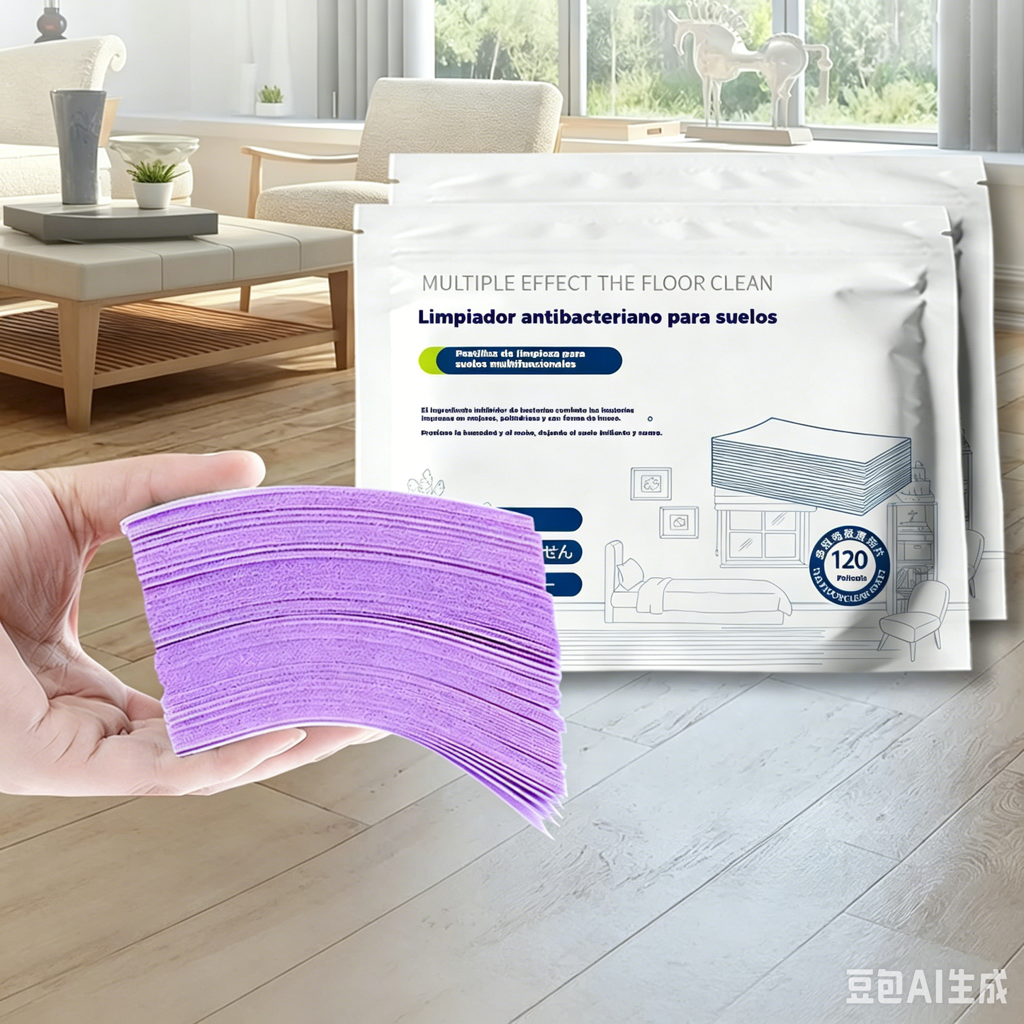🧹✨ 240 unidades de pastillas limpiadoras multiusos antibacterianas y desodorizantes | Aptas para madera dura, suelos laminados, azulejos y paredes de autocaravana