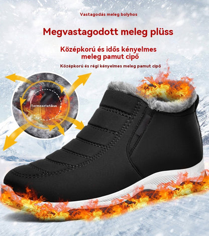🔥【35-48】Unisex téli csizma plüss béléssel - meleg, kényelmes és csúszásmentes hideg időjárásra-4176247