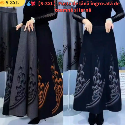 👗🎀【S-3XL】Všestranná pletená midi sukňa na jar a jeseň, elastická a zoštíhľujúca sukňa áčkového strihu